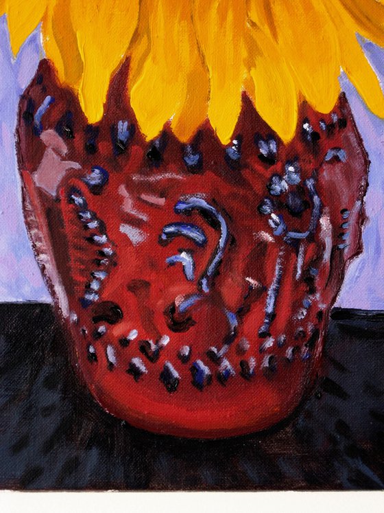 Large Five Sunflowers