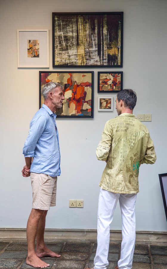 BRIGHT MOMENT 7/Oil painting