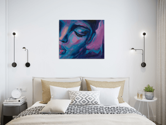 African Woman Original Art — Serene