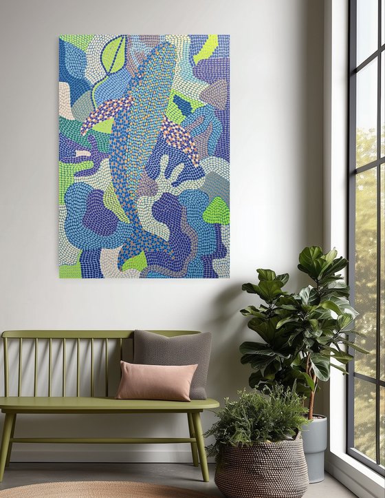 Whale in Mosaic Sea 2