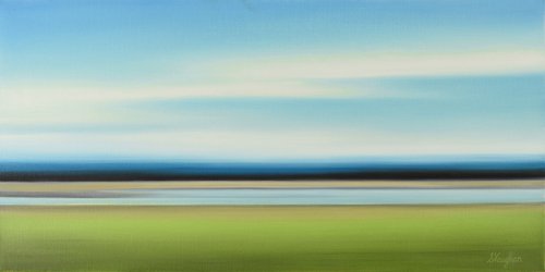 Fresh Spring - Abstract Landscape by Suzanne Vaughan