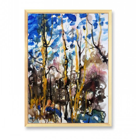 Spring on the birch trees
