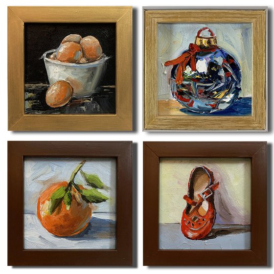 Eggs, Shoe,Orange, Christmas