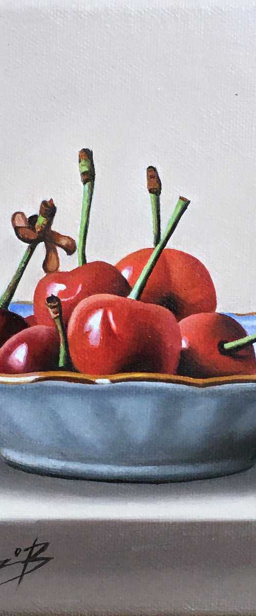 Cherries on a Saucer by Alexander Titorenkov