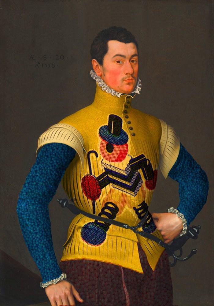 Surrealistic Portrait Giclee Print By Little Fish Design, 17 X 24", It Takes Allsorts, Original Artwork