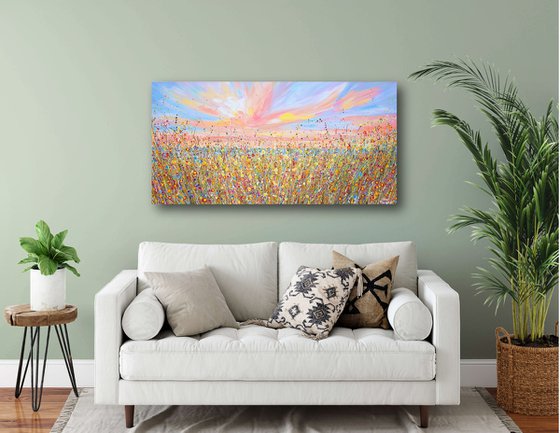 Wildflowers at Sunset