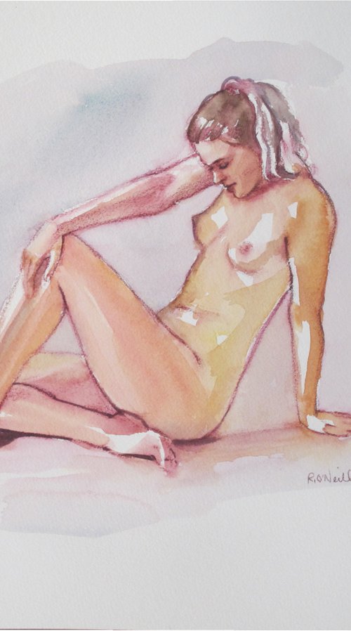 Seated female nude by Rory O’Neill