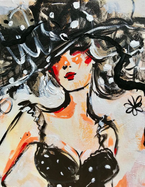 La Dame au Chapeau Noir