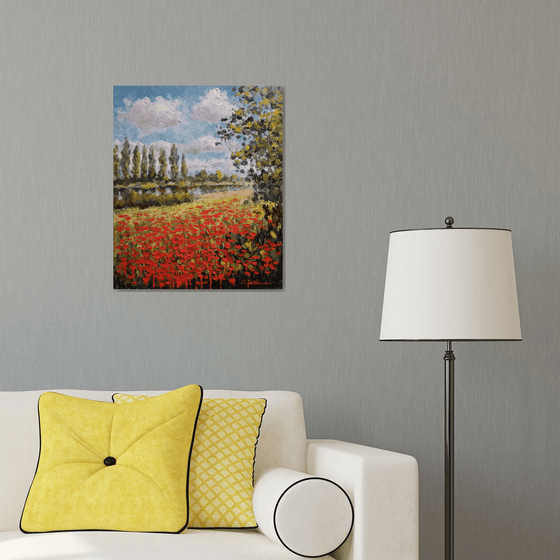 Poppy field of Ukraine