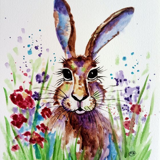 Hare and Flowers