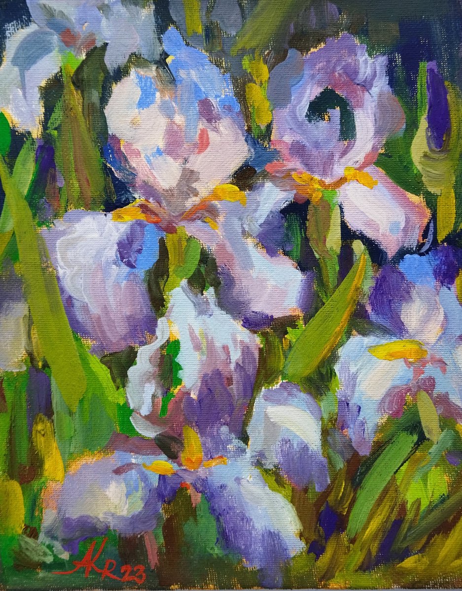 Irises by Ann Krasikova