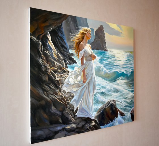 At the sunny sea