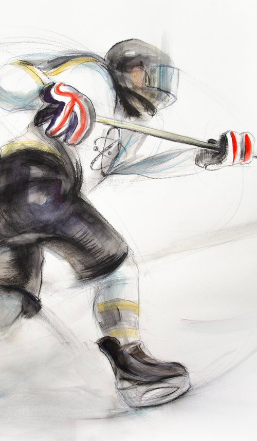 Hockey player. #1 by Irina Bibik-Chkolian