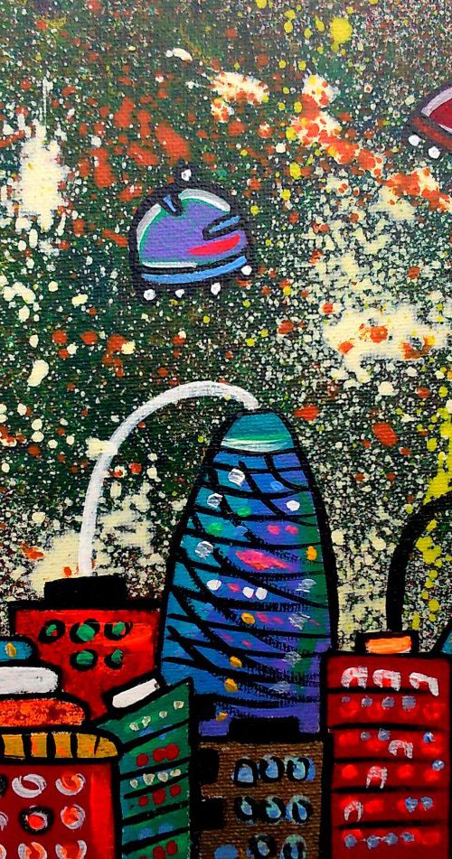 Fantasy Space City by Maria Luisa  Azzini