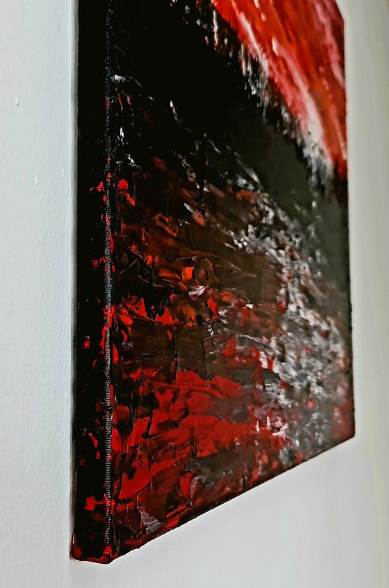 Red abstract landscape