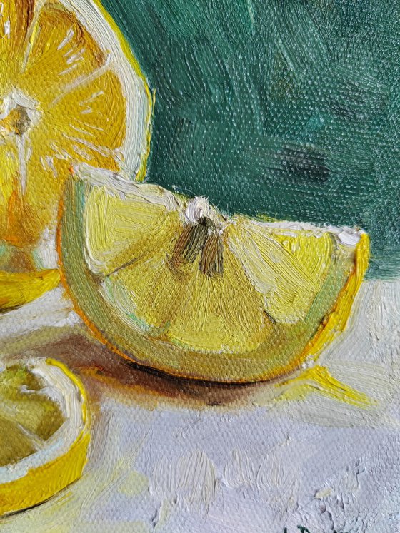 Lemon fruit mini still life