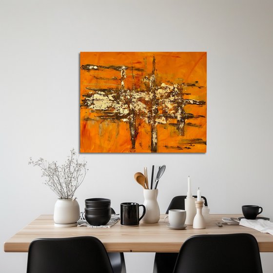 Golden Streets Acryl Blattgold