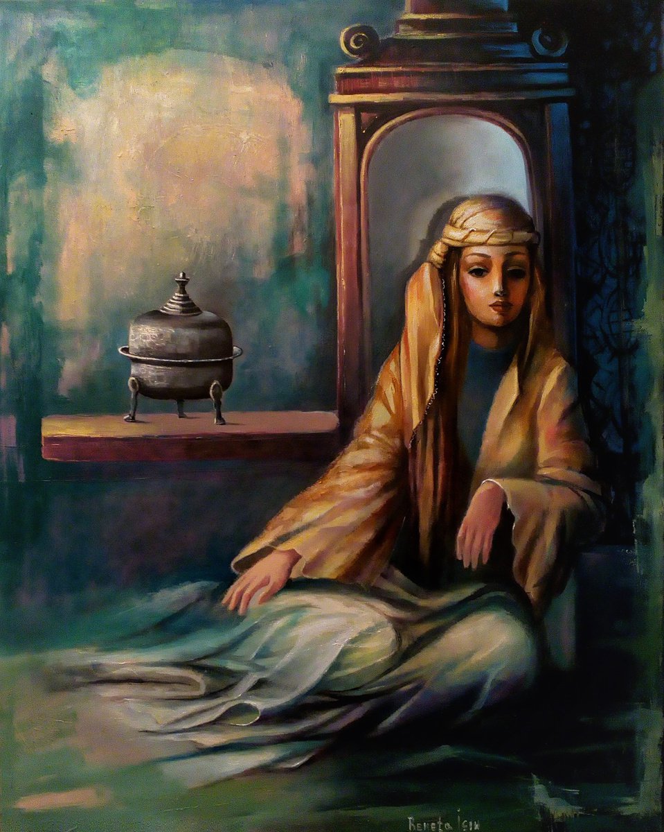 Impressionistic Portrait Oil Painting By Reneta Isin, 31 X 39", " Legacy ", Original Artwork