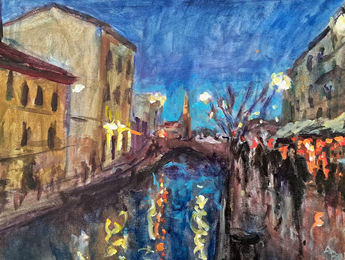  Milano Twilight. By Dimitris Voyiazoglou, 20 X 17, Artwork For Sale On Artfinder