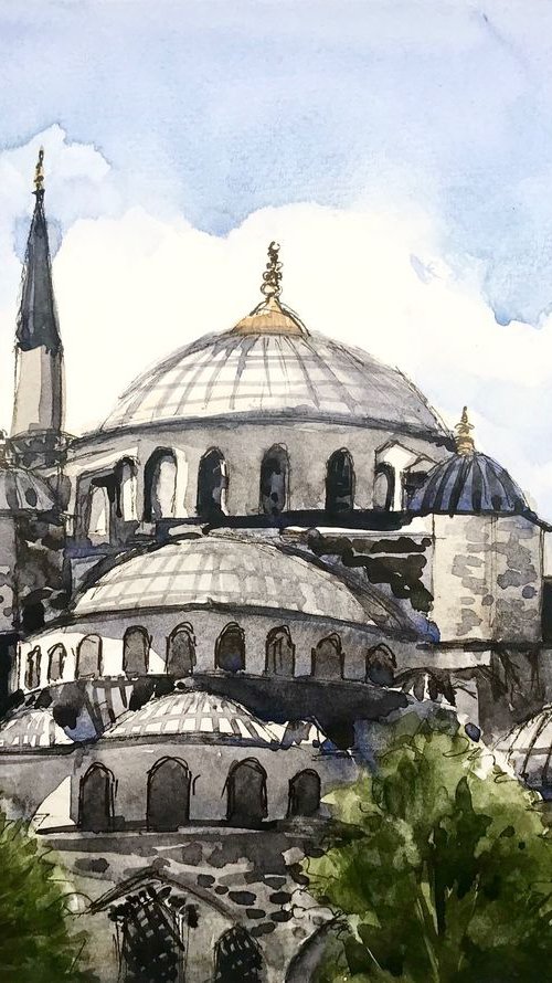 Blue Mosque Istanbul by Joseph Peter D'silva