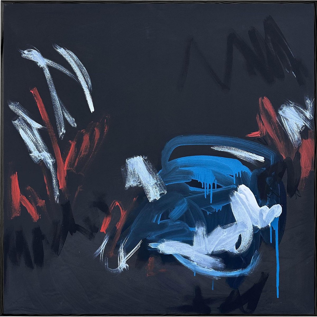 Abstract Acrylic Painting By Omar Obaid, 60 X 60", We Are Dreaming Again, Original Artwork