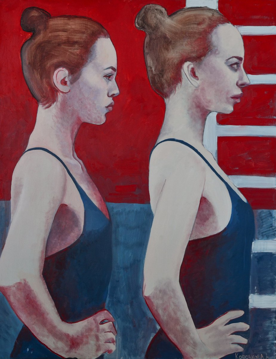 gymnasts by Anastasia Korsakova