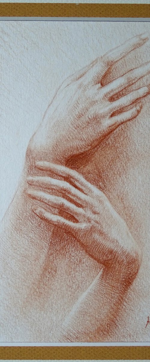 Hands of Thalie and Aglaé by Alexandre Barbera-Ivanoff