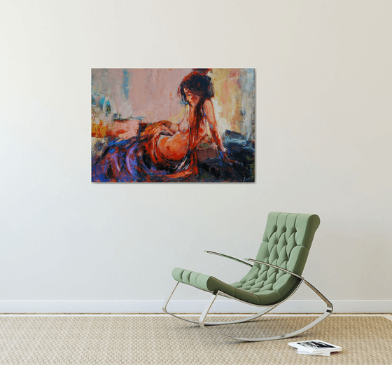 Nude series - 7(Oil painting, 70x100cm, nude)
