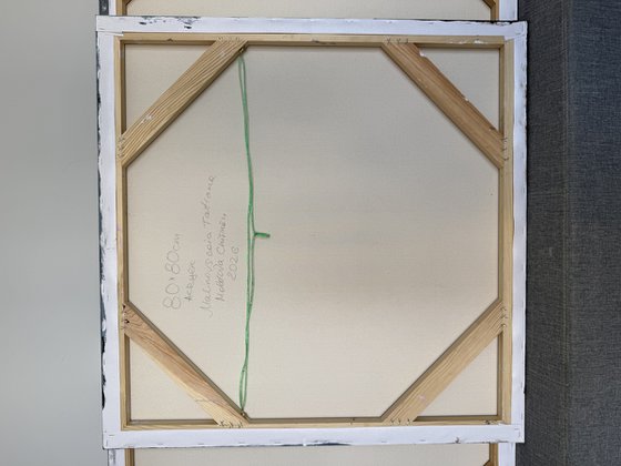 Golden Motion in Blue and Stone.Gold Textured