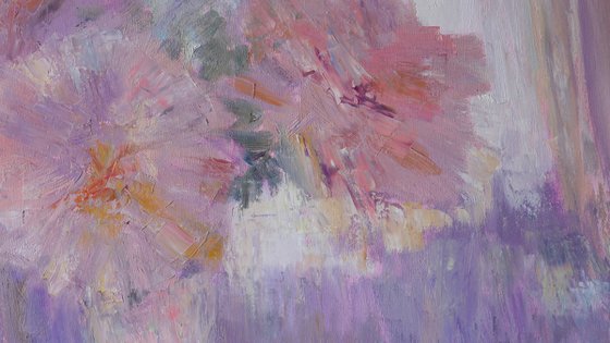 Peonies - still life painting, expressionist painting