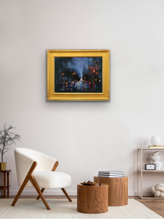 A Rainy Night at Central Park West