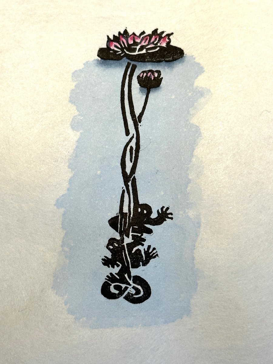 Impressionistic Animal Limited Edition Print By Kaz Jones, 4 X 5", Happy Frogs, Original Artwork