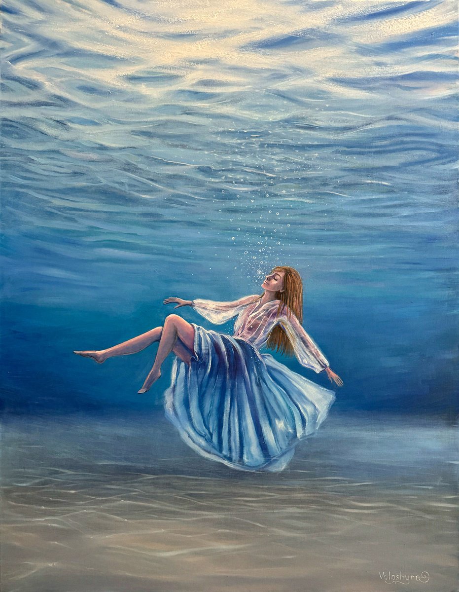 Freedom underwater by Mary Voloshyna