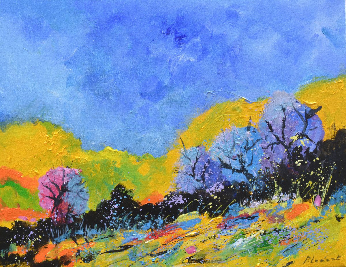 Colourful Landscape By Pol Henry Ledent, 20 X 16, Artwork For Sale On Artfinder