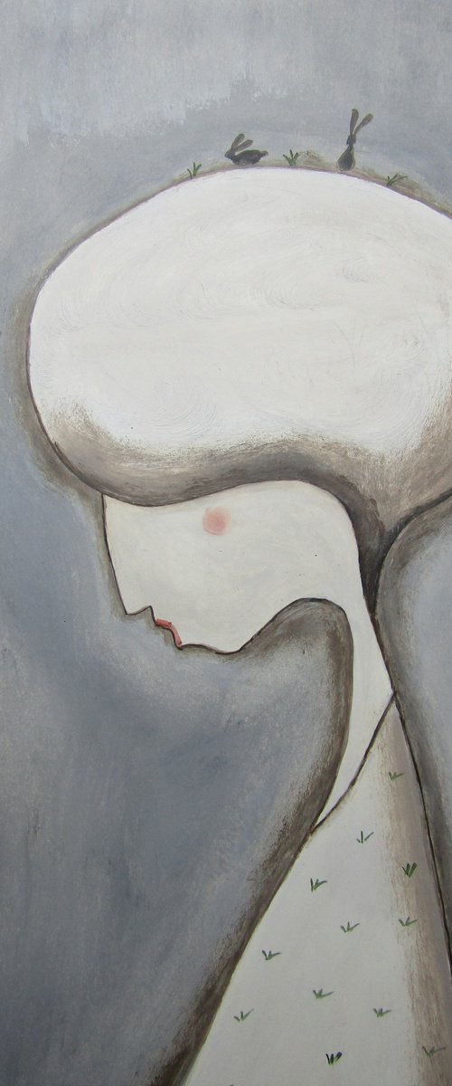 Thinking about the rabbits by Silvia Beneforti