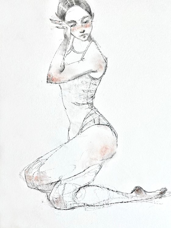 Female figure sketch #13