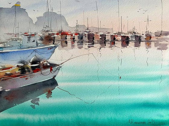 Dock with Boats