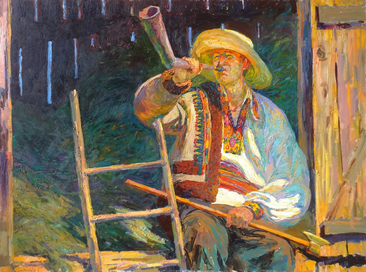 Young Hutsul By Svitlana Gunchenko, 47 X 35, Artwork For Sale On Artfinder