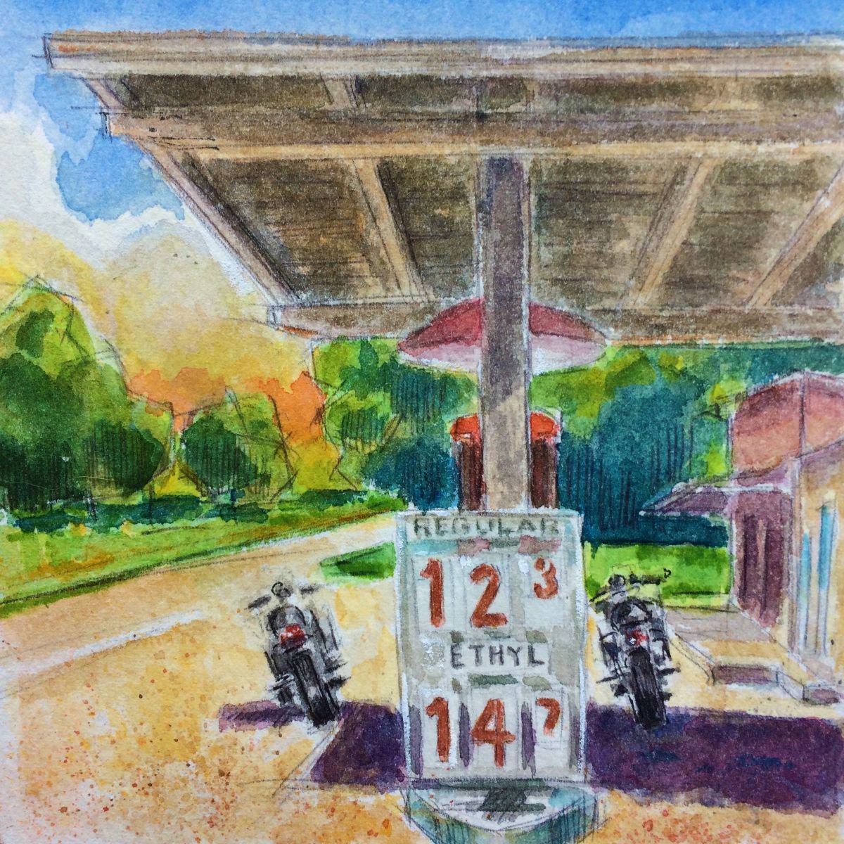 Watercolour , Regular & Ethyl By Jimmy Leslie, 6 X 6, Artwork For Sale On Artfinder