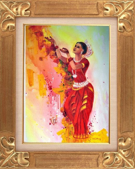 Odissi dancer Indian dancer - Giclée Prints Available Limited Edition