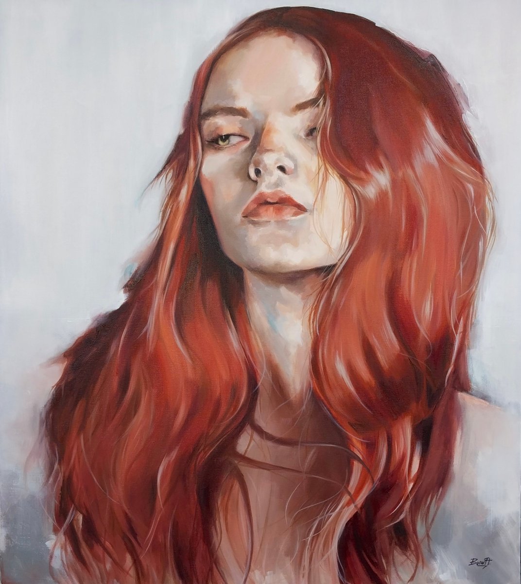 Girl By Burcu Akarcay, 31 X 35, Artwork For Sale On Artfinder