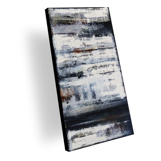 ALLIANCES - ABSTRACT ACRYLIC PAINTING TEXTURED * READY TO HANG