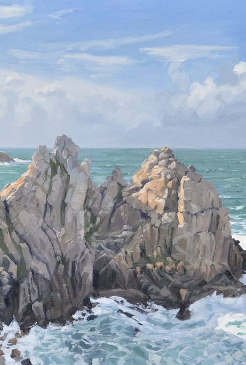 Morning sun on the Pen Hir headland by ANNE BAUDEQUIN