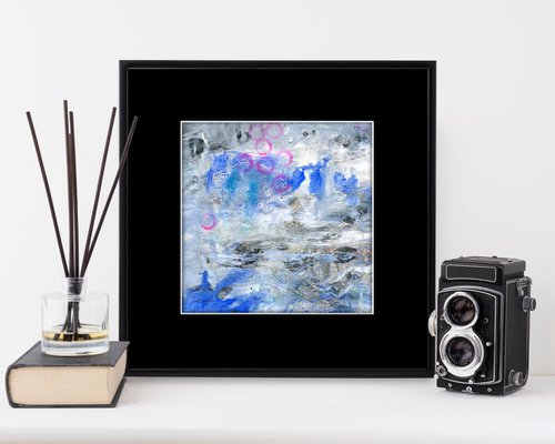 Abstract Dreams 64 - Mixed Media Abstract Painting in mat by Kathy Morton Stanion by Kathy Morton Stanion