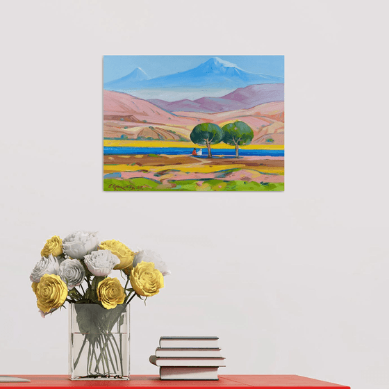 Two by the River Beneath Ararat