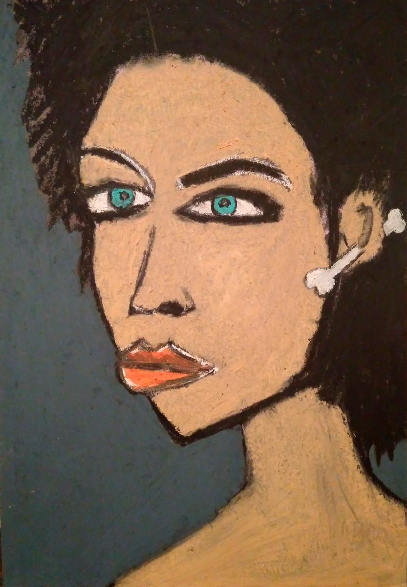 Oldfashioned girl Pastel drawing by Ann Zhuleva Artfinder