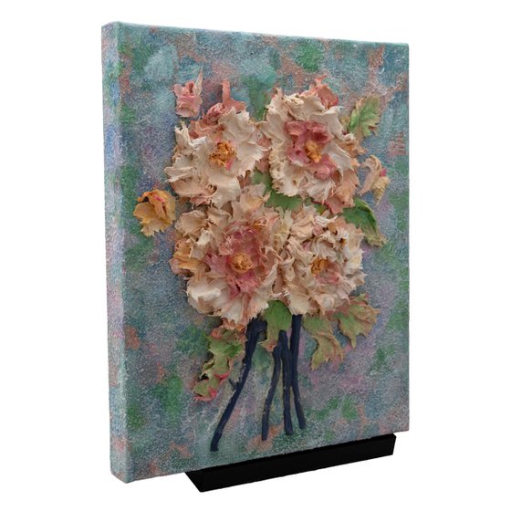 Pastel Bloom Textured Art