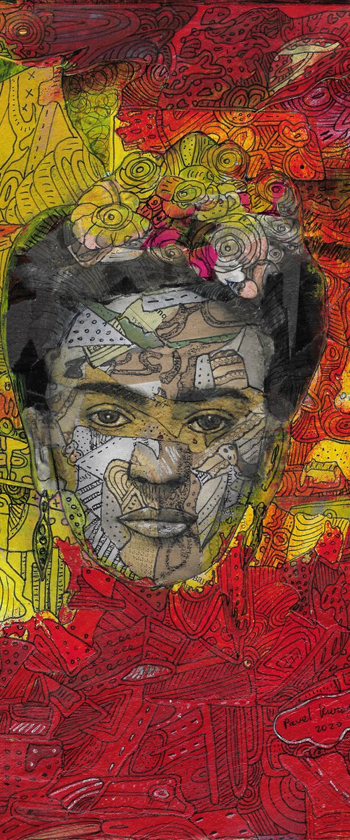 Portrait of Frida Kahlo # 87 by Pavel Kuragin