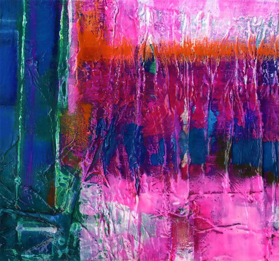 Color Bliss - Abstract painting by Kathy Morton Stanion