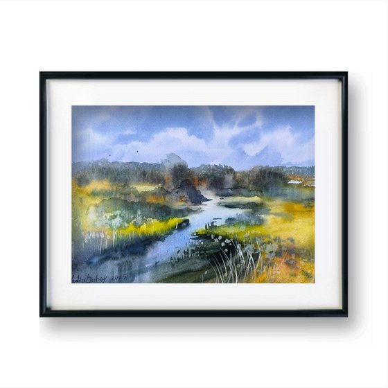 Morning by the river